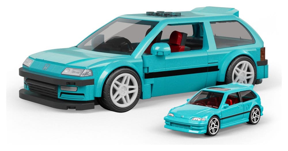 Hot Wheels Speed Series Mattel Brick Shop Bauset 1/32 Custom ’90 Honda Civic EF Image 8