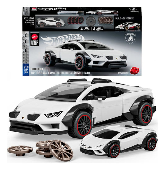 Hot Wheels Speed Mattel Brick Shop Bauset 1/32 Lamborghini Huracán Sterrato Image 1