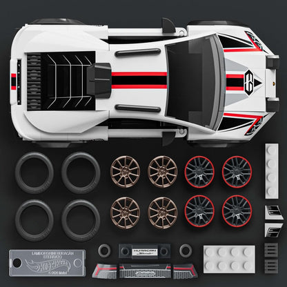 Hot Wheels Speed Mattel Brick Shop Bauset 1/32 Lamborghini Huracán Sterrato Image 4