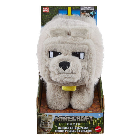 Ein Minecraft Film Plüschfigur mit Sound Dennis der Wolf 20 cm Image 2