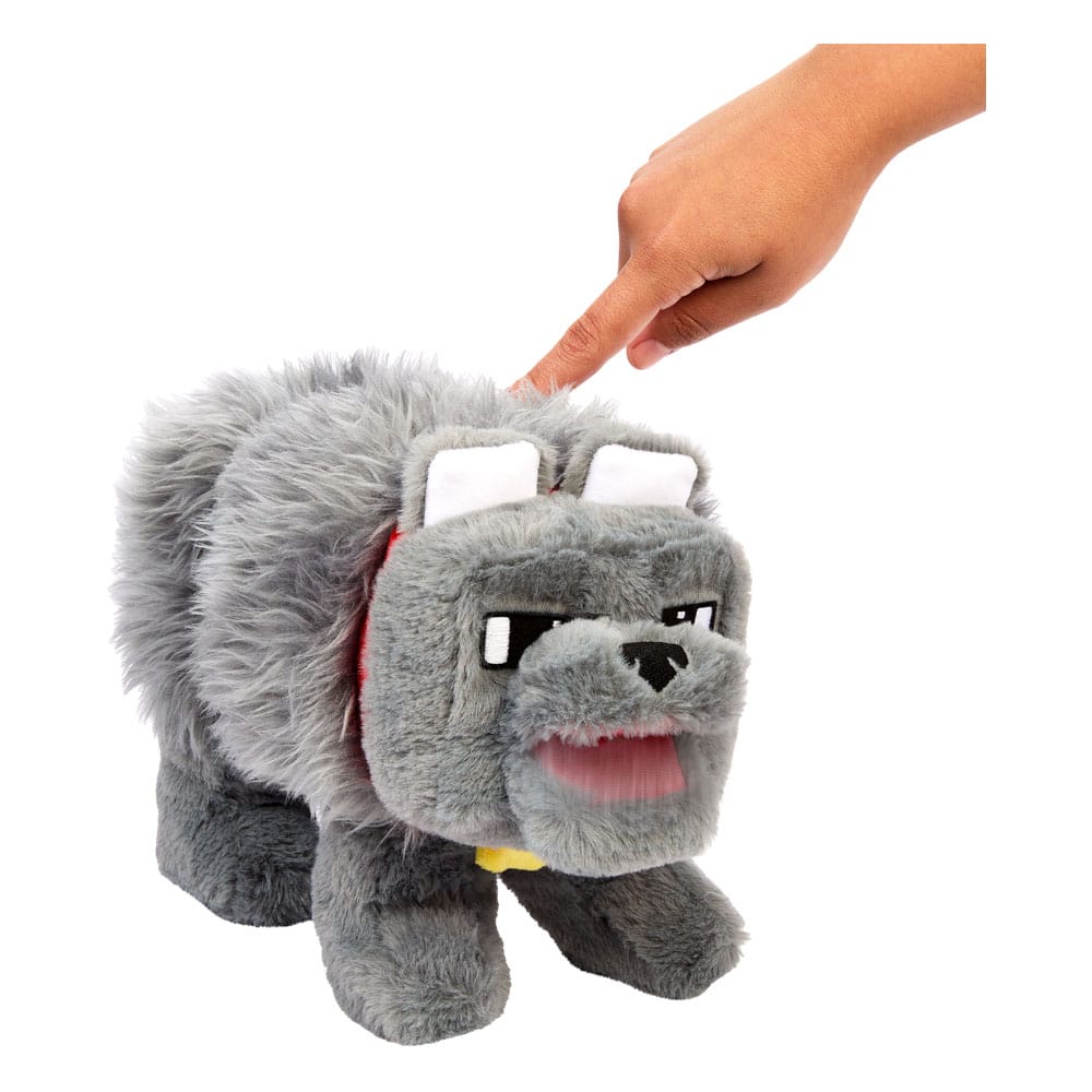 Ein Minecraft Film Plüschfigur mit Sound Dennis der Wolf 20 cm Image 3