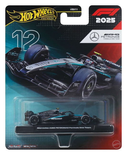 Formel 1 Hot Wheels Premium Die-Cast Fahrzeug 1/64 Team Mercedes Benz: Driver 2 Image 2