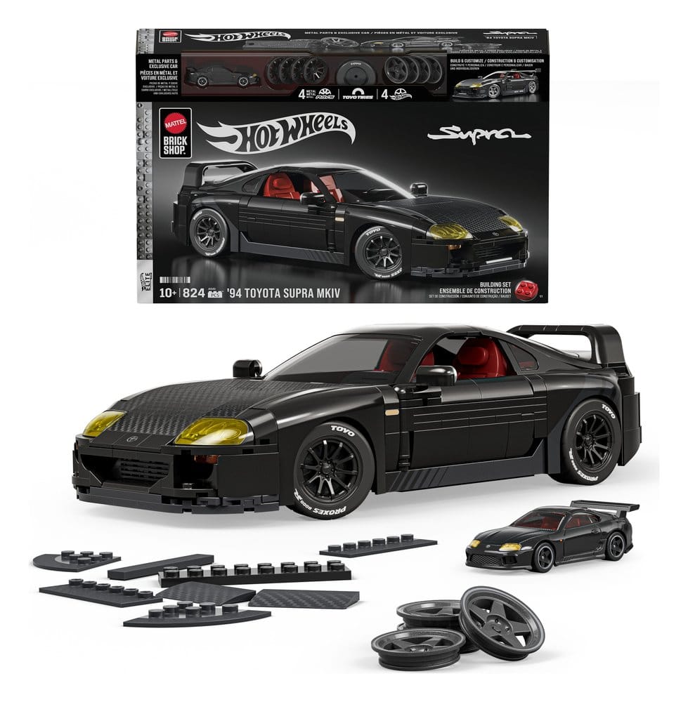 Hot Wheels Elite Mattel Brick Shop Bauset 1/16 '94 Toyota Supra MKIV Image 1