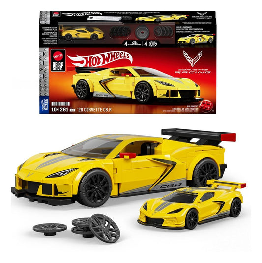 Hot Wheels Speed Mattel Brick Shop Bauset 1/32 '20 Corvette C8.R Image 1