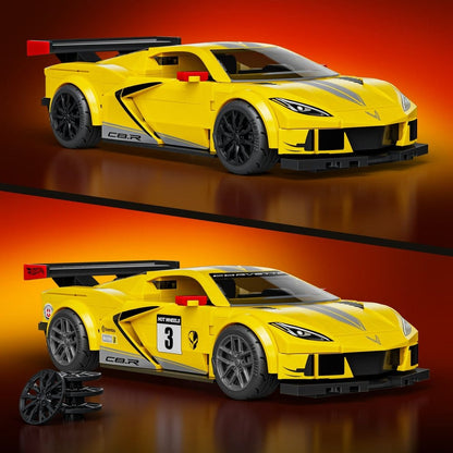 Hot Wheels Speed Mattel Brick Shop Bauset 1/32 '20 Corvette C8.R Image 3