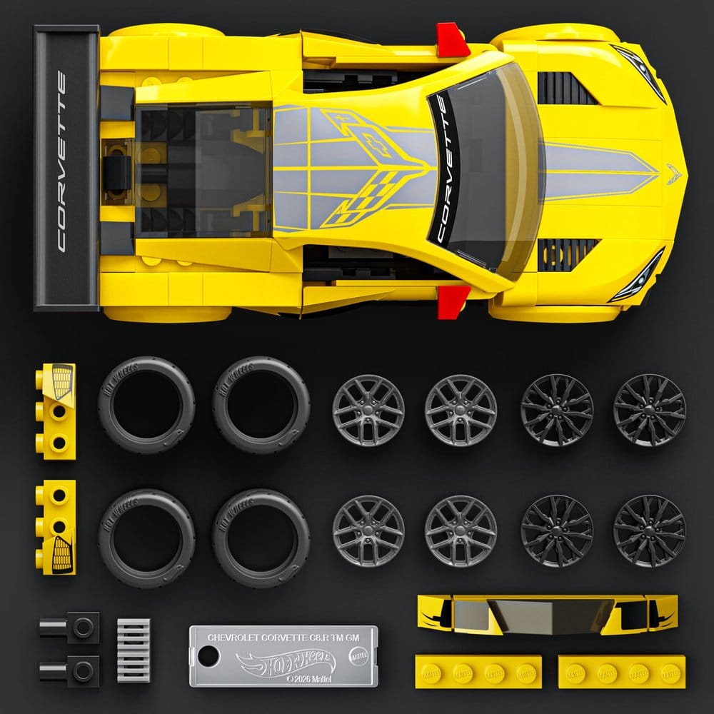 Hot Wheels Speed Mattel Brick Shop Bauset 1/32 '20 Corvette C8.R Image 4