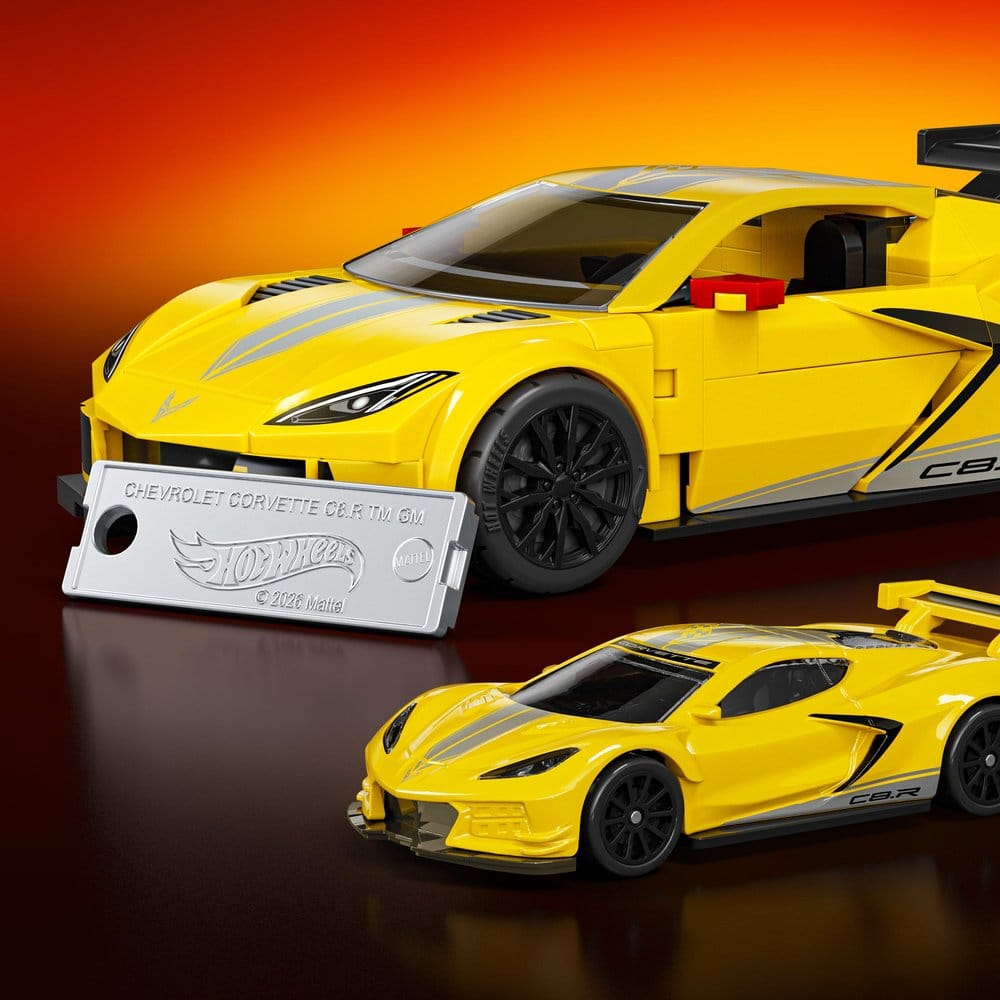Hot Wheels Speed Mattel Brick Shop Bauset 1/32 '20 Corvette C8.R Image 5