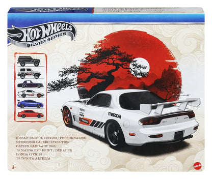 Hot Wheels Silver Series Die-Cast Fahrzeuge 6er-Pack 1/64 Streets of Japan Image 4