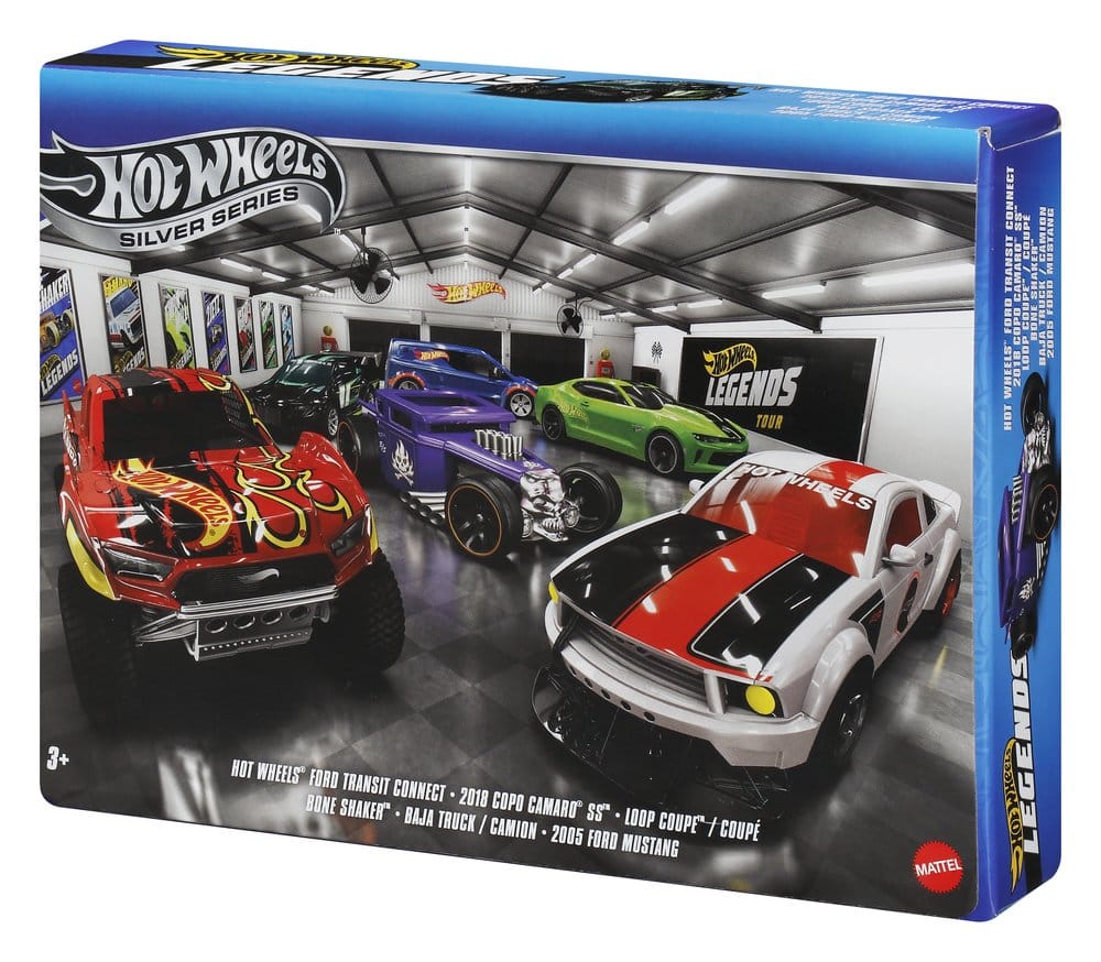 Hot Wheels Silver Series Die-Cast Fahrzeuge 6er-Pack 1/64 Legends Image 8