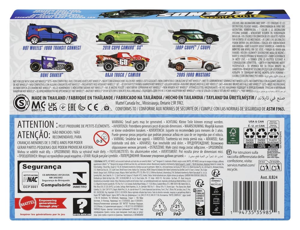 Hot Wheels Silver Series Die-Cast Fahrzeuge 6er-Pack 1/64 Legends Image 9