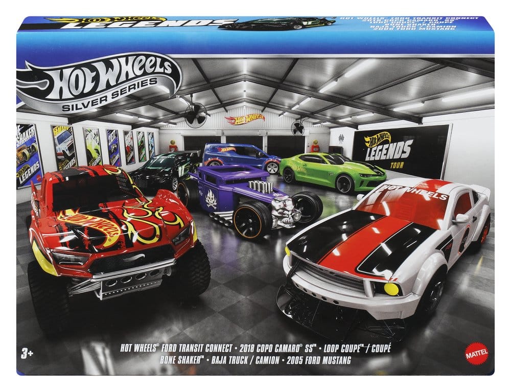 Hot Wheels Silver Series Die-Cast Fahrzeuge 6er-Pack 1/64 Legends Image 10