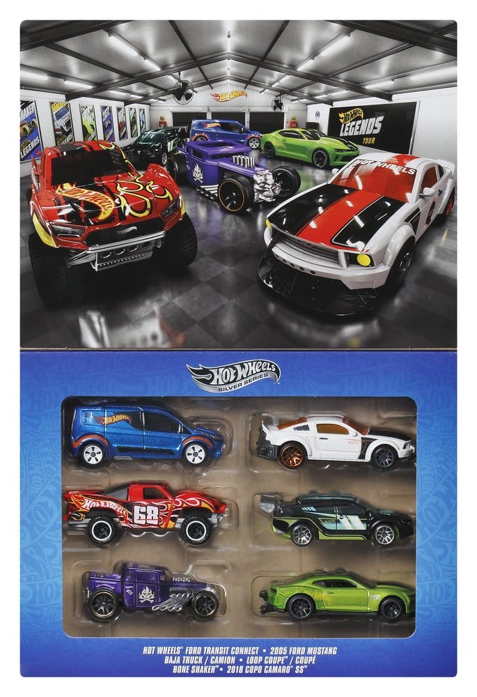 Hot Wheels Silver Series Die-Cast Fahrzeuge 6er-Pack 1/64 Legends Image 11