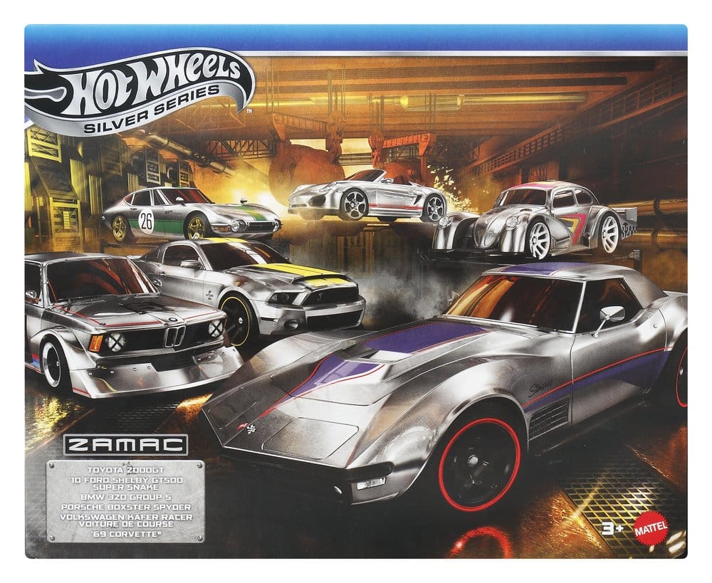 Hot Wheels Silver Series Die-Cast Fahrzeuge 6er-Pack 1/64 ZAMAC Image 10