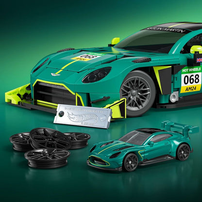 Hot Wheels Elite Mattel Brick Shop Bauset 1/16 '24 Aston Martin Vantage GT3 Image 3