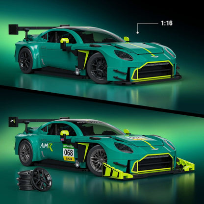 Hot Wheels Elite Mattel Brick Shop Bauset 1/16 '24 Aston Martin Vantage GT3 Image 4