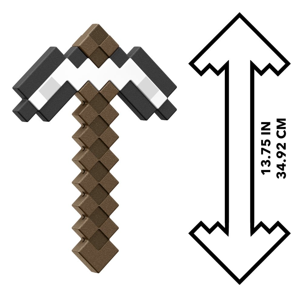 Minecraft Roleplay-Replik Iron Pickaxe 35 cm Image 3