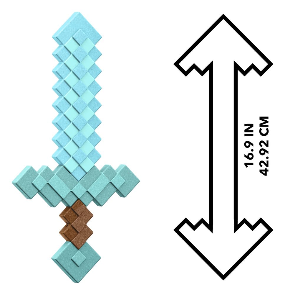Minecraft Roleplay-Replik Diamond Sword 43 cm Image 3