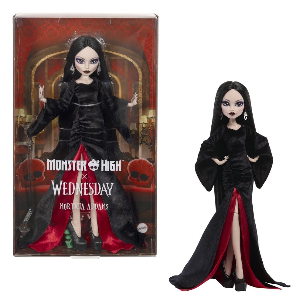 Monster High x Wednesday Collector Puppe Morticia Addams Image 3