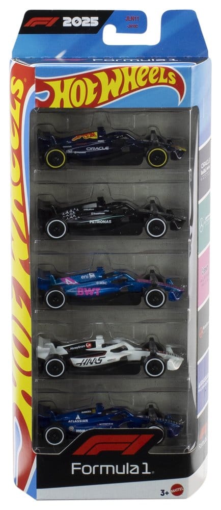 Formel 1 Hot Wheels Die-Cast Fahrzeuge 5er-Pack 1:64 2025 Image 19