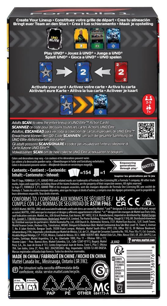 Formula 1 UNO Kartenspiel Elite F1 Starter-Set Image 8
