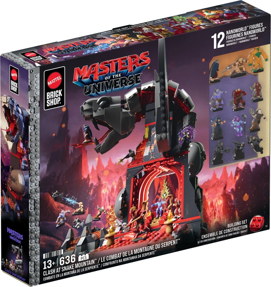 Masters of the Universe Mattel Brick Shop Bauset Snake Mountain Image 3