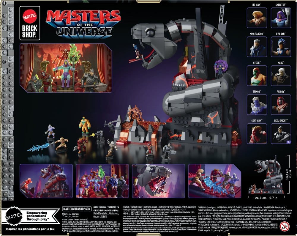 Masters of the Universe Mattel Brick Shop Bauset Snake Mountain Image 5