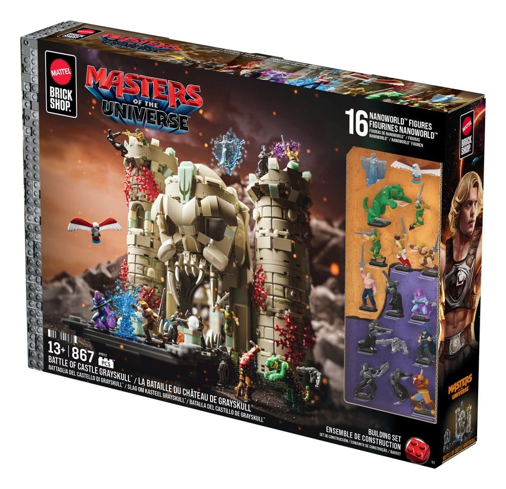 Masters of the Universe Mattel Brick Shop Bauset Castle Grayskull Image 2