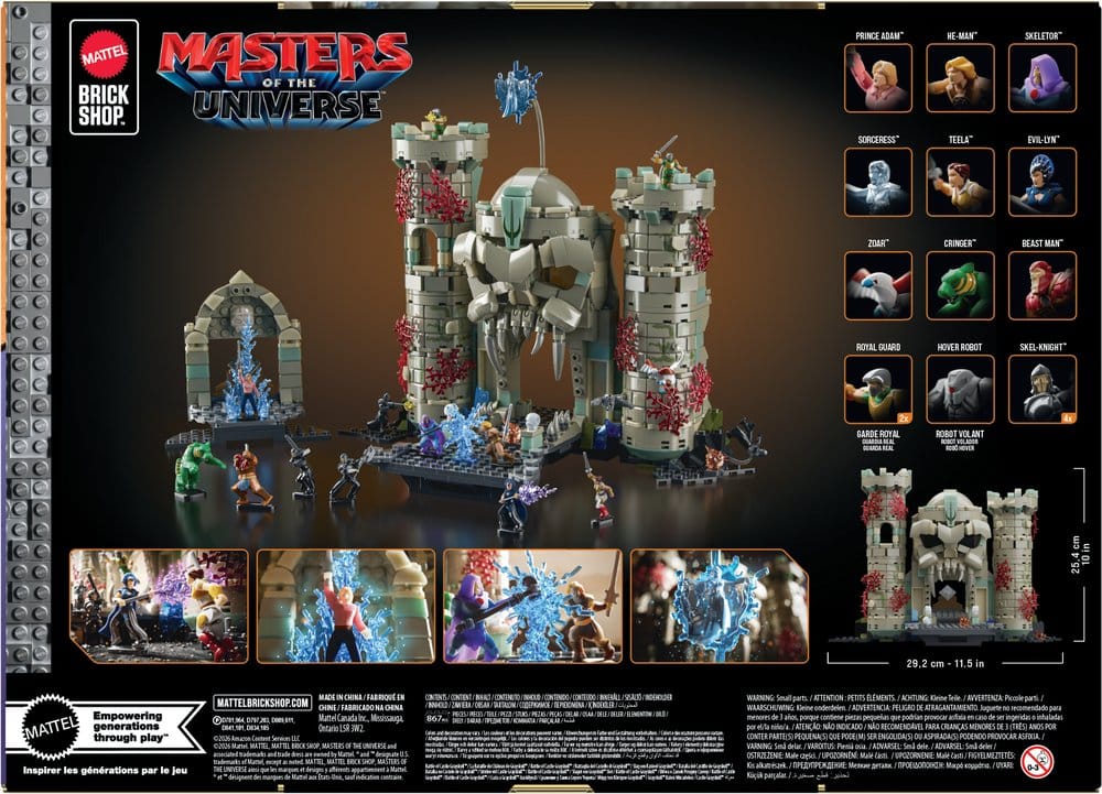Masters of the Universe Mattel Brick Shop Bauset Castle Grayskull Image 5