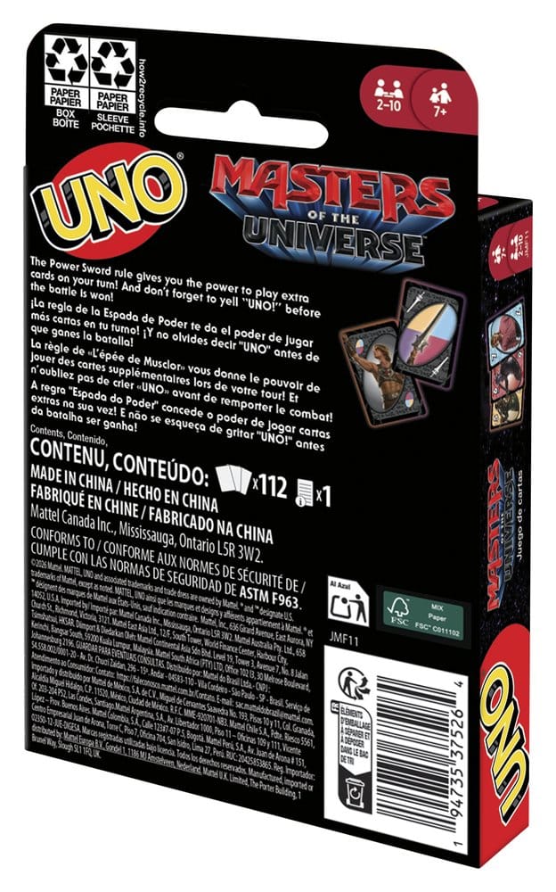 Masters of the Universe 2026 Movie UNO Kartenspiel Image 5