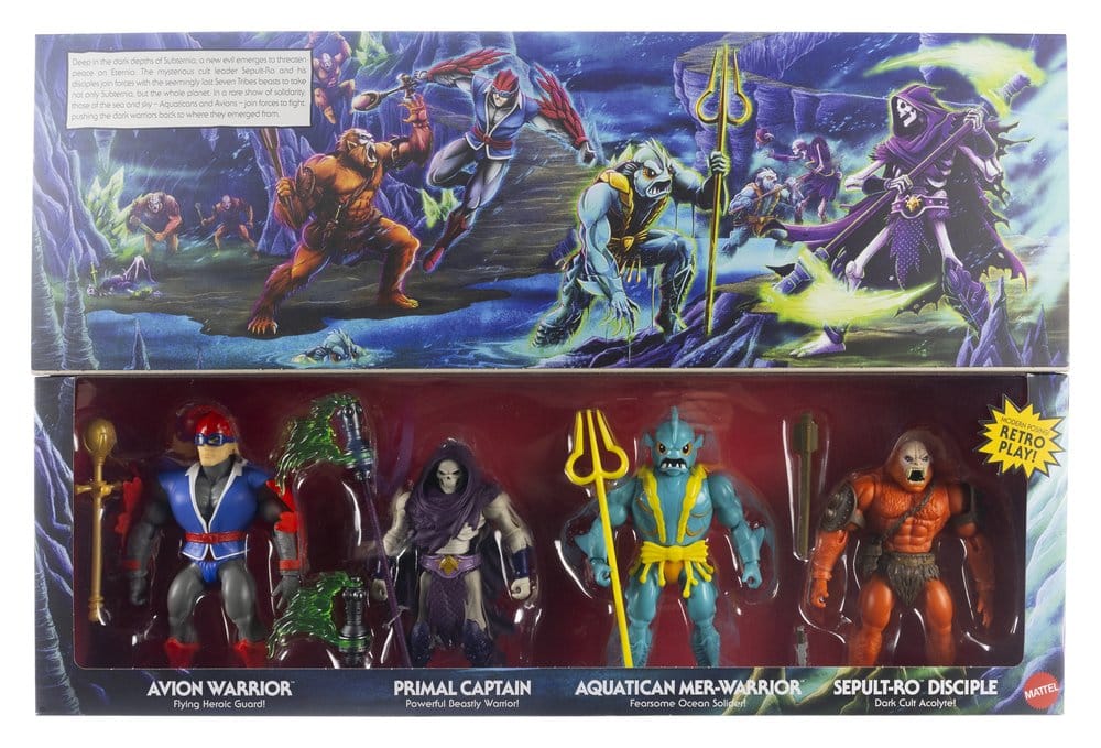 Masters of the Universe Origins Actionfiguren 4er-Pack Battle for Subternia 14 cm Image 4