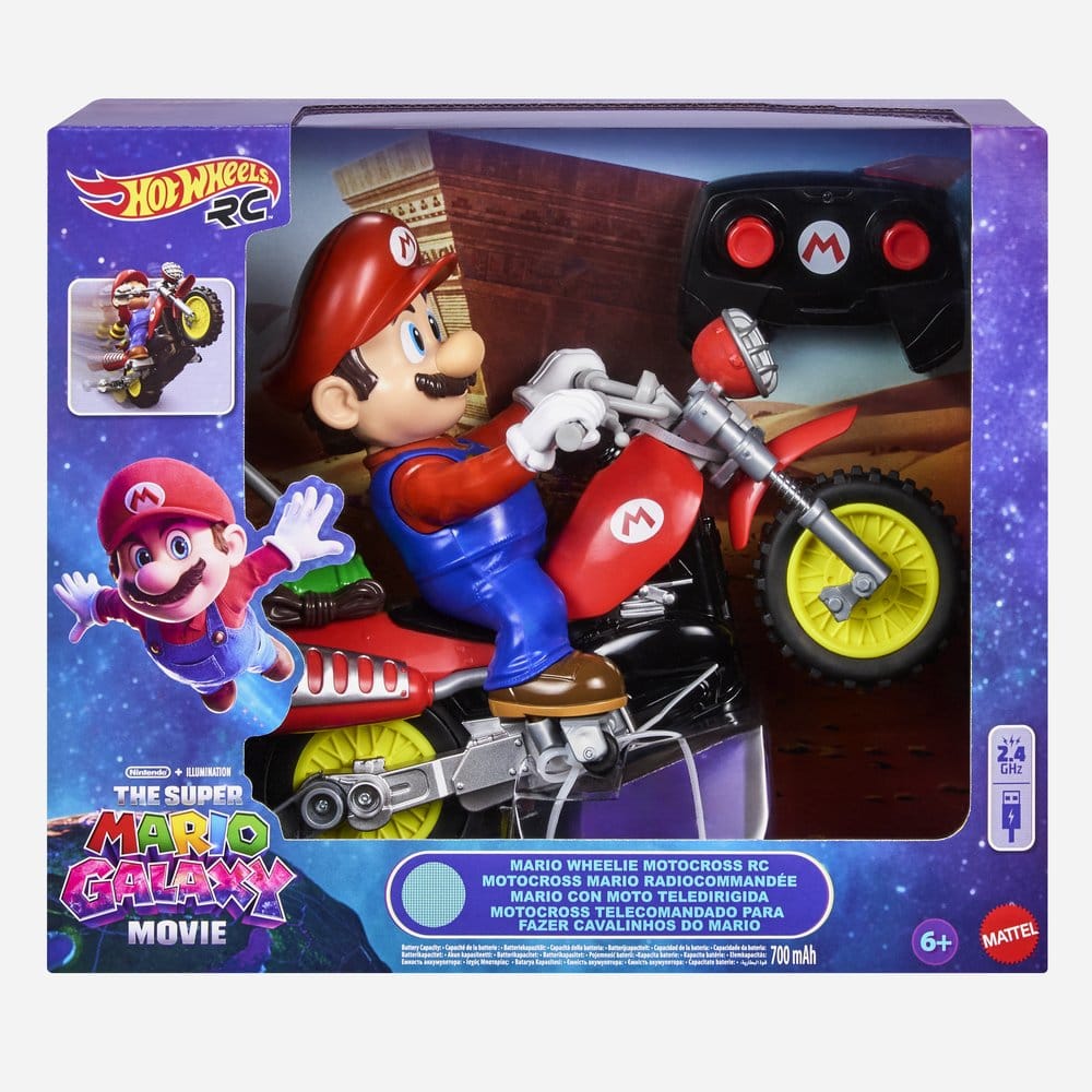 Der Super Mario Galaxy Film Hot Wheels RC Motorrad Mario Wheelie Motocross Image 10
