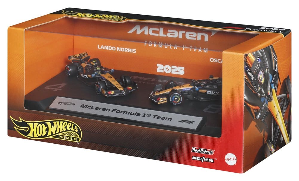 Formel 1 Hot Wheels Premium Die-Cast Fahrzeuge 2er-Pack 1:64 Team McLaren Image 5