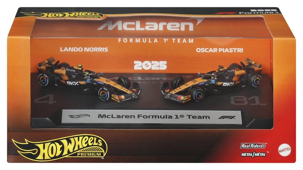 Formel 1 Hot Wheels Premium Die-Cast Fahrzeuge 2er-Pack 1:64 Team McLaren Image 6