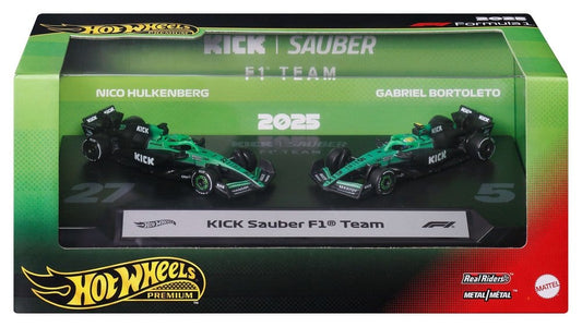 Formel 1 Hot Wheels Premium Die-Cast Fahrzeuge 2er-Pack 1/64 KICK Sauber Team Image 2