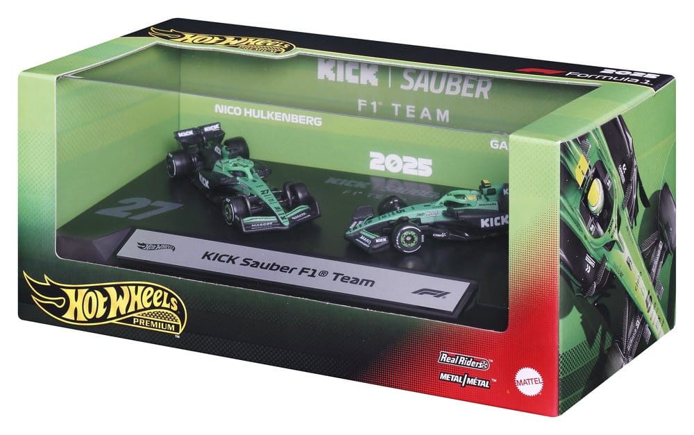 Formel 1 Hot Wheels Premium Die-Cast Fahrzeuge 2er-Pack 1/64 KICK Sauber Team Image 11