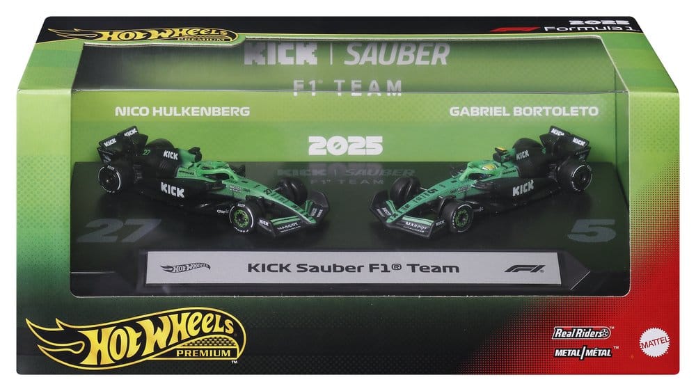Formel 1 Hot Wheels Premium Die-Cast Fahrzeuge 2er-Pack 1/64 KICK Sauber Team Image 12