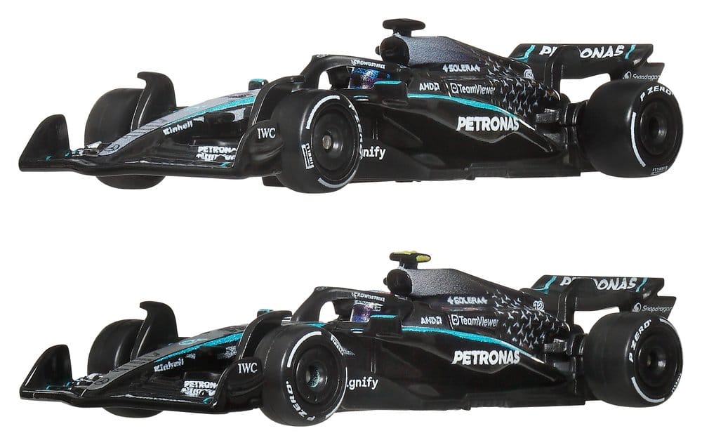 Formel 1 Hot Wheels Premium Die-Cast Fahrzeuge 2er-Pack 1:64 Team Mercedes-AMG PETRONAS Image 1