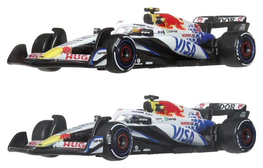 Formel 1 Hot Wheels Premium Die-Cast Fahrzeuge 2er-Pack 1:64 Team Visa Cash App Racing Bulls Image 1