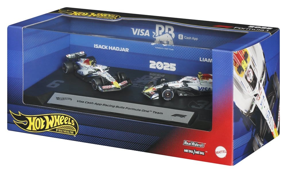 Formel 1 Hot Wheels Premium Die-Cast Fahrzeuge 2er-Pack 1:64 Team Visa Cash App Racing Bulls Image 5