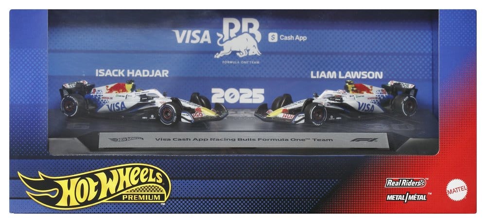 Formel 1 Hot Wheels Premium Die-Cast Fahrzeuge 2er-Pack 1:64 Team Visa Cash App Racing Bulls Image 8