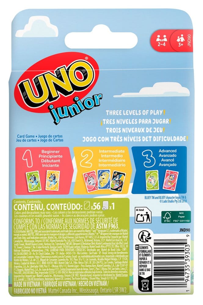 Bluey UNO Junior Kartenspiel Image 6