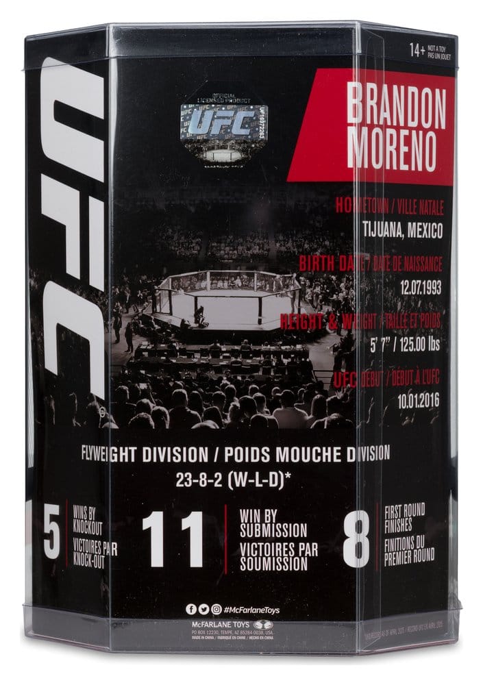 UFC Posed PVC Statue Brandon Moreno 16 cm Image 7