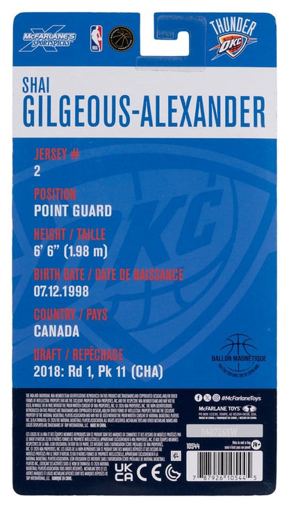 NBA SportsPicks Actionfigur Shai Gilgeous-Alexander (Oklahoma City Thunder) 16 cm Image 8