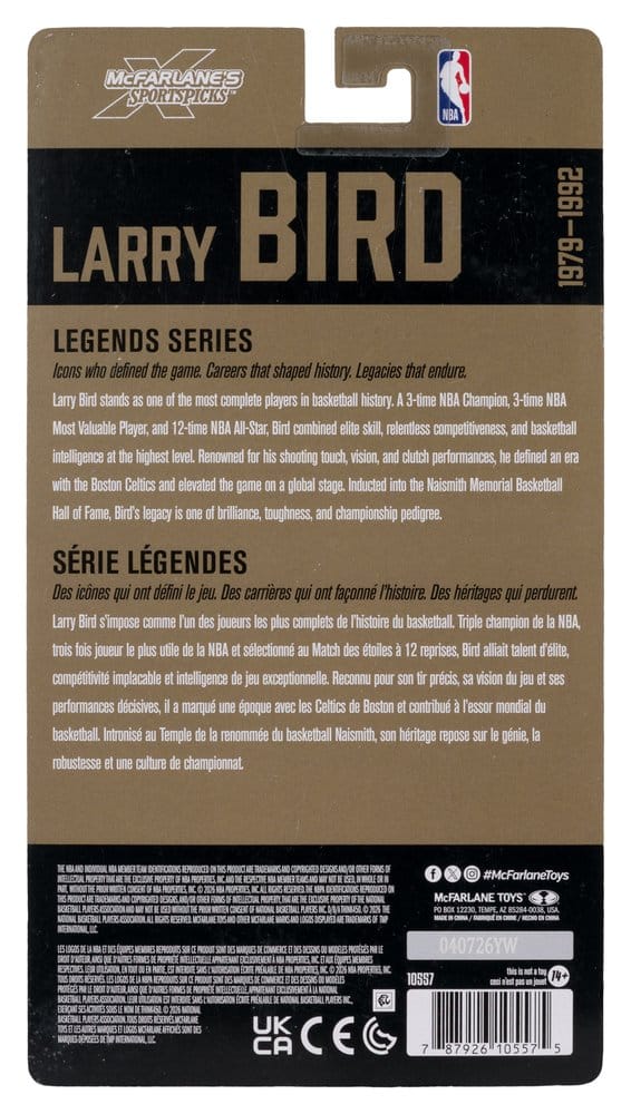 NBA Legends Series Actionfigur Larry Bird (Boston Celtics) 15 cm Image 9
