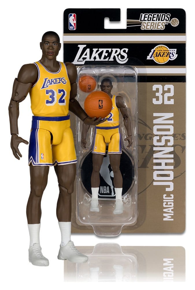 NBA Legends Series Actionfigur Earvin "Magic" Johnson (Los Angeles Lakers) 15 cm Image 2