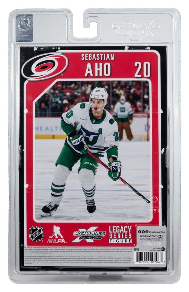 NHL McFarlane SportsPicks Actionfigur Sebastian Aho (Hartford Whalers Retro) 18 cm Image 5