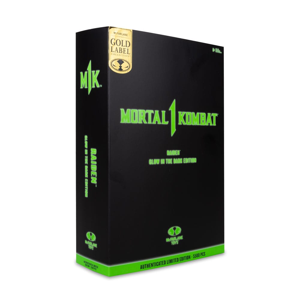 Mortal Kombat  Actionfigur Glow in the Dark Edition Raiden (Gold Label) 18 cm Image 9