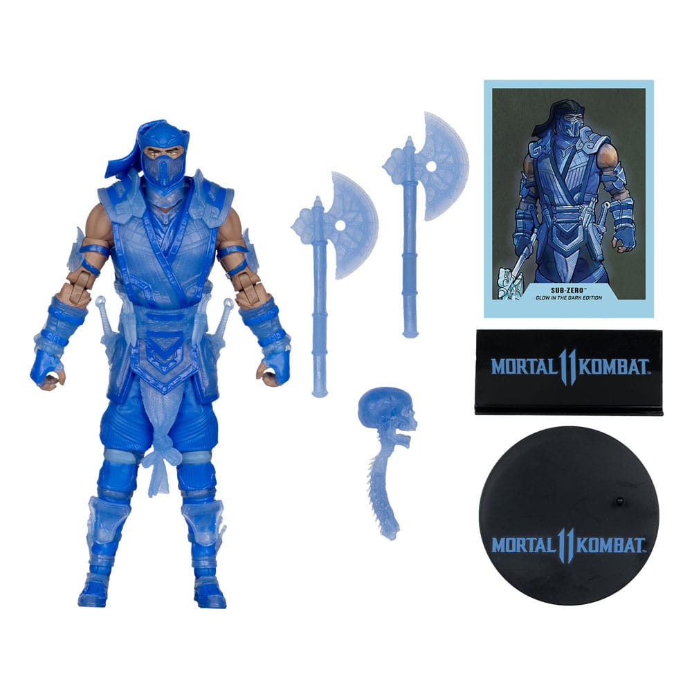 Mortal Kombat Actionfigur Glow in the Dark Edition Sub-Zero (Gold Label) 18 cm Image 3
