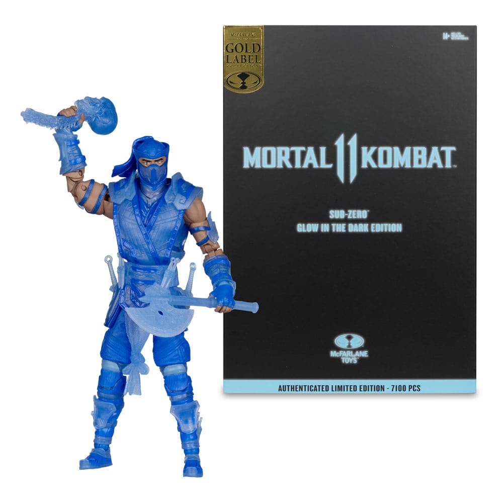 Mortal Kombat Actionfigur Glow in the Dark Edition Sub-Zero (Gold Label) 18 cm Image 4