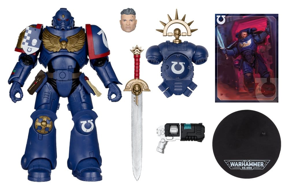 Warhammer 40,000 Total War Actionfigur 3rd Company Lieutenant (Ultramarines) 18 cm Image 2
